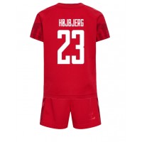 Danmark Pierre-Emile Hojbjerg #23 Hemmadräkt Barn VM 2022 Kortärmad (+ Korta byxor)